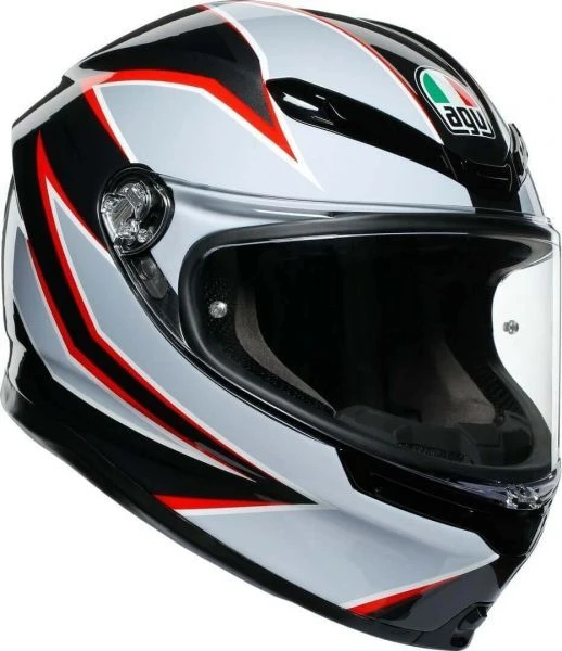 AGV K6 Flash Matt Black-Grey-Red 010 3 AGV K6 Flash Matt Black-Grey-Red 010