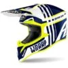 Airoh Wraap Broken Blue -Motorkleding airoh wraap broken blue airoh wraap broken blue cross helmet helm casque kask casco 1 2