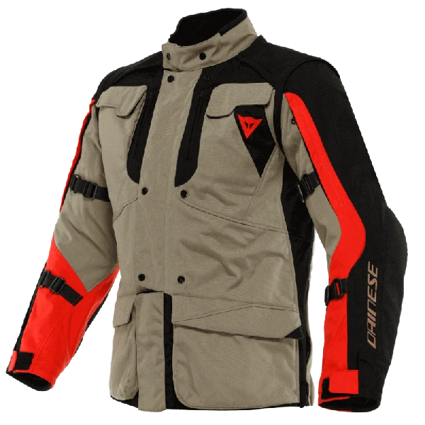 Dainese Alligator Tex Jacket Walnut Black Lava-Red 3 Dainese Alligator Tex Jacket Walnut Black Lava-Red