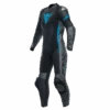 Dainese Grobnik Lady Leather 1PC Suit Perf. Schwarz/Anthrazit/Teal 2 Dainese Grobnik Lady Leather 1PC Suit Perf. Schwarz/Anthrazit/Teal -Motorkleding dainese grobnik lady leather 1pc suit perf black anthracite teal one piece suit 1 teiler overall combinaison 1 piece traje tulum 1 1