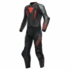 Dainese Laguna Seca 5 2PCS Motorpak Tweedelig Schwarz/Anthrazit/Fluo-Rot -Motorkleding dainese laguna seca 5 2pcs leather suit black anthracite fluo red one piece suit 1 teiler overall combinaison 1 piece traje tulum 1 1