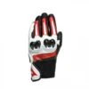 Dainese Mig 3 Unisex Leather Gloves Black/White/Lava-Red -Motorkleding dainese mig 3 unisex black white red motorcycle gloves handschuhe gants handschoenen eldivenleri guantes 1 1