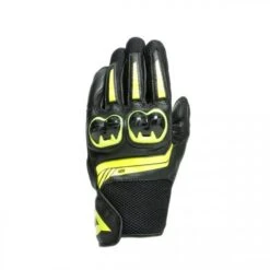 Dainese Mig 3 Unisex Leather Gloves Black/Fluo-Yellow