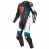 Dainese Misano 2 D-Air Perf. 1-P Suit Black-Matt-White-Light-Blue -Motorkleding dainese misano 2 d air perf 1 p suit black matt white light blue one piece suit 1 teiler overall combinaison 1 piece traje tulum 1 10