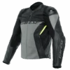 Dainese Racing 4 Leather Jacket Charcoal-Gray-Black -Motorkleding dainese racing 4 leather jacket charcoal gray black motorcycle jacket motorradjacke blouson veste motorjas mont chaqueta 1 10