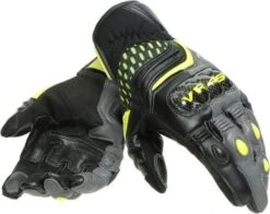 Dainese VR46 Sector Short Gloves Grey Yellow Anthracite - Short Gloves - Handschoenen