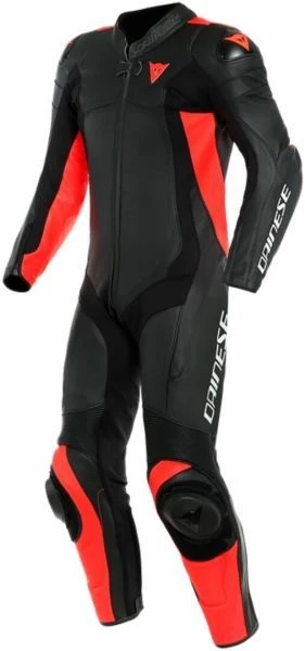 Dainese Assen 2 1-P Perf. Leather Suit Black/Red