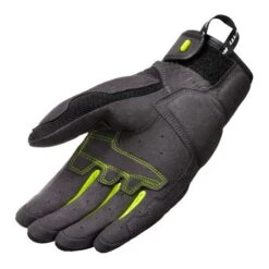 Revit Volcano Gloves Black-Neon Yellow - Long Gloves - Handschoenen