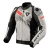 Revit Apex H2O Jacket Light Grey-Fluo Red -Motorkleding fjt293 3600mf wlr 1