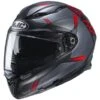 HJC F70 Dever Grey / Red -Motorkleding hjc f70 dever grey red full face helmet helm casque kask casco 1 3