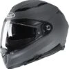 HJC F70 Solid Grey -Motorkleding hjc f70 solid grey full face helmet helm casque kask casco 1 3