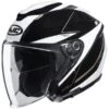 HJC I30 Slight White / Black 1 HJC I30 Slight White / Black -Motorkleding hjc i30 slight white black open face helmet helm casque kask casco 1 3