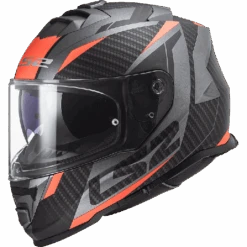 LS2 Storm Racer Matt Titanium Fluo Orange