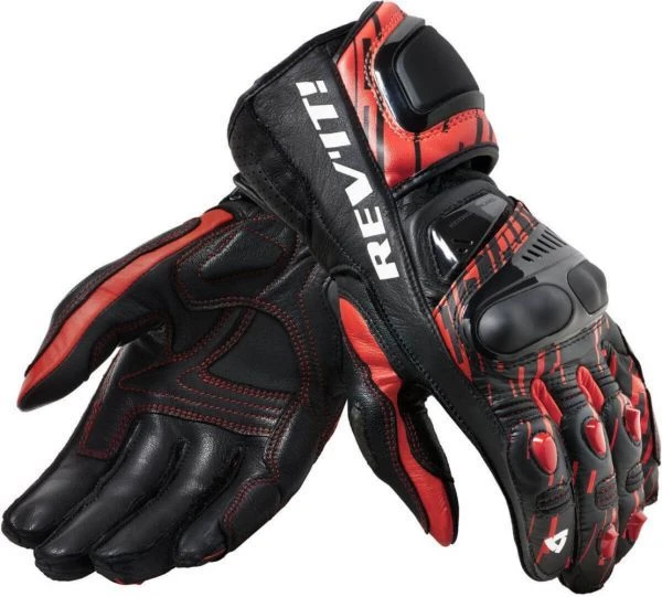 Revit Quantum 2 Gloves Neon Red-Black - Long Gloves - Handschoenen 3 Revit Quantum 2 Gloves Neon Red-Black - Long Gloves - Handschoenen