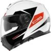 Schuberth C5 Eclipse White-Red -Motorkleding schuberth c5 eclipse white red 213 modular helmet klapphelm casque modulaire systeemhelm kask casco modular 1