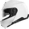 Schuberth C5 White -Motorkleding schuberth c5 glossy white 202 modular helmet klapphelm casque modulaire systeemhelm kask casco modular 1
