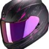 Scorpion EXO-390 BEAT Matt Black-Pink -Motorkleding scorpion exo 390 beat matt black pink full face helmet helm casque kask casco 1 1