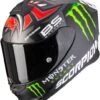 Scorpion EXO-R1 AIR FABIO MONSTER Black-Red -Motorkleding scorpion exo r1 air fabio monster black red full face helmet integralhelm casque integral kask casco integral 1 1 1